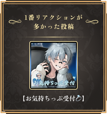 一番リアクションが多かった投稿